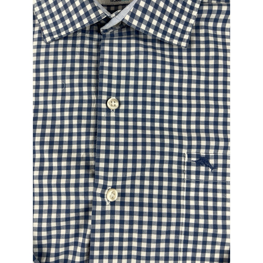 Tommy Bahama Island‎ Zone Picnic Plaid Long Sleeve Pima Cotton Blend Men's L - Picture 4 of 9
